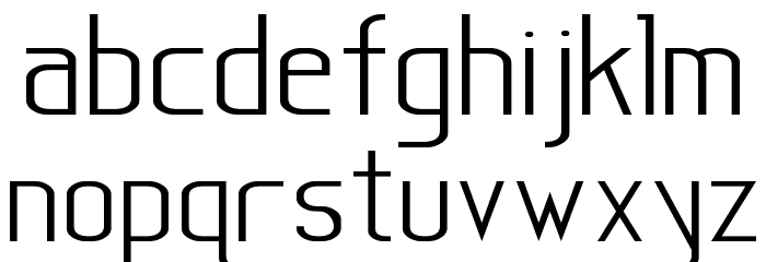 Sanity Wide Font LOWERCASE