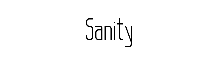 Sanity  免费字体下载