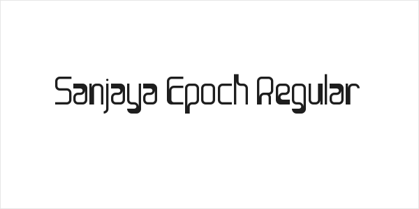 Sanjaya Epoch Regular Logo