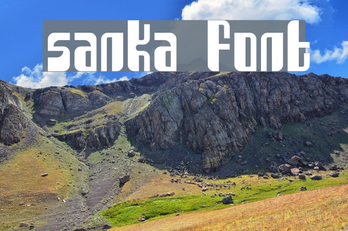 Sanka Font examples