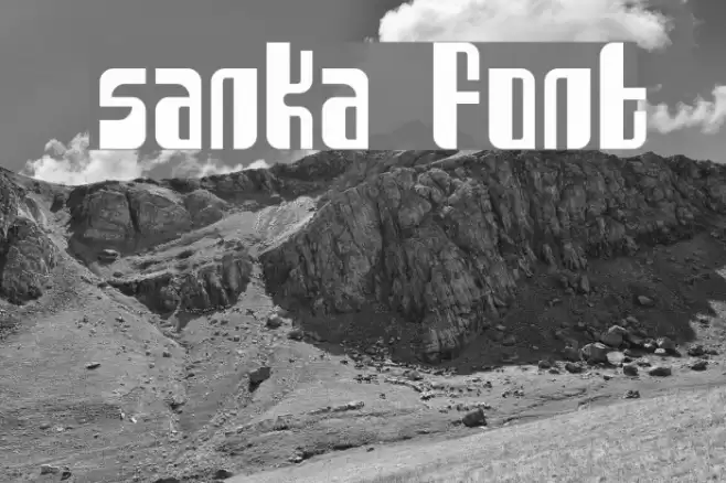Sanka Font examples