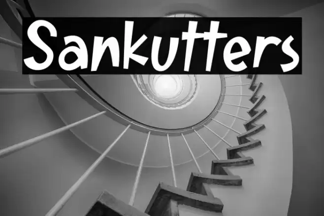 Sankutters Font examples