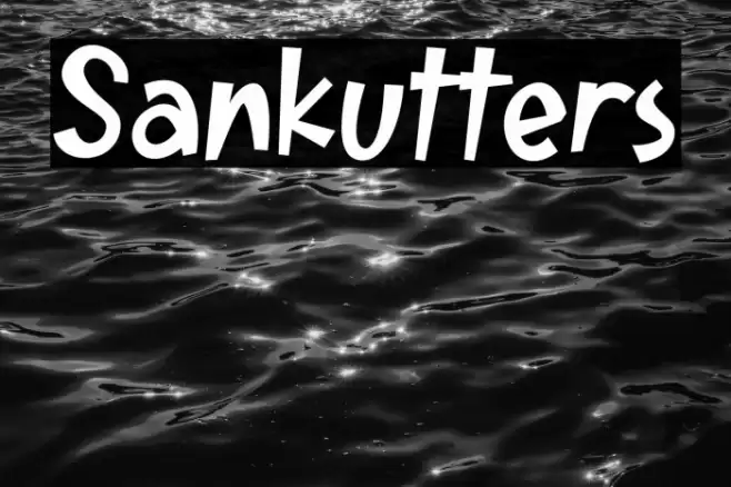 Sankutters Font examples