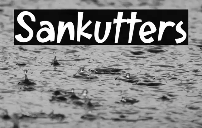 Sankutters Font examples