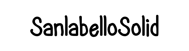 SanlabelloSolid Font