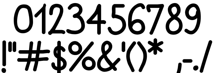 SanlabelloSolid Font OTHER CHARS