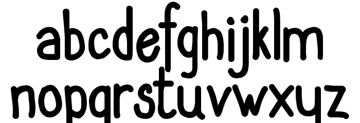 SanlabelloSolid Font LOWERCASE