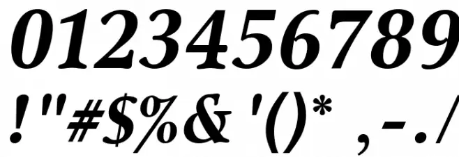 SanlioUT BoldItalic Font OTHER CHARS