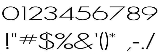 Sanlite Font OTHER CHARS