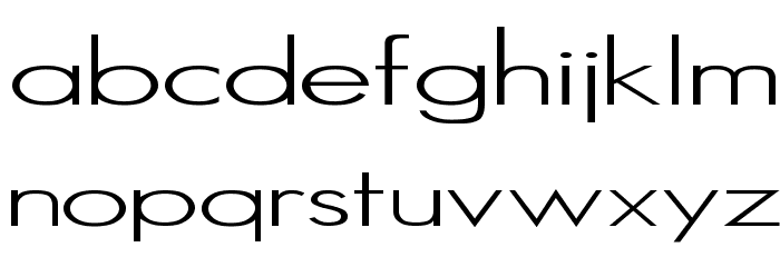 Sanlite Schriftart Kleinbuchstaben