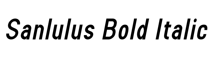 Sanlulus Bold Italic  les polices de caractères gratuit tlcharger