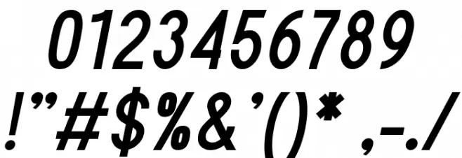 Sanlulus Bold Italic Font OTHER CHARS