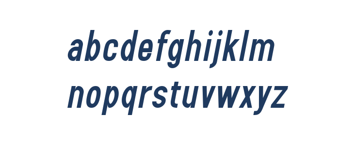 Sanlulus Bold Italic Lowercase