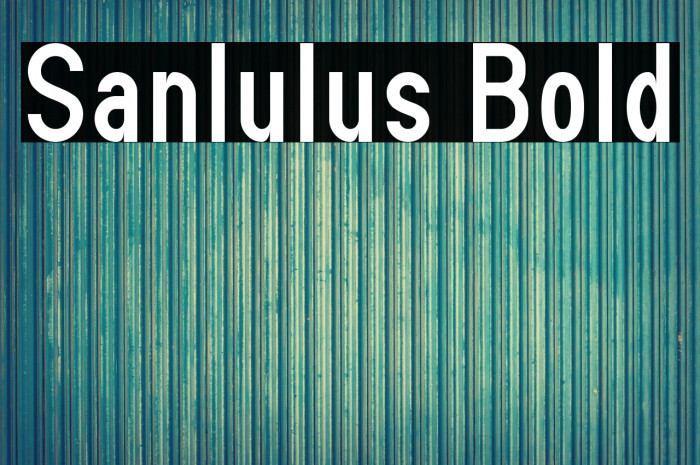 Sanlulus Bold Example 2