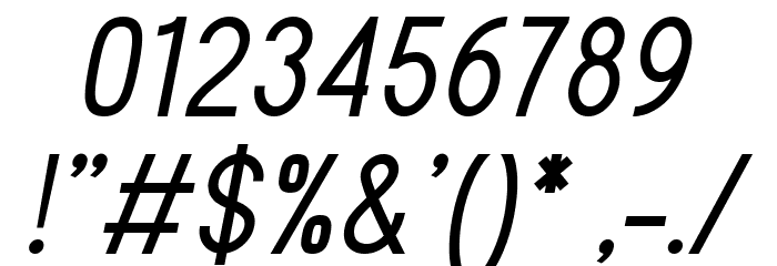 Sanlulus Italic Font OTHER CHARS