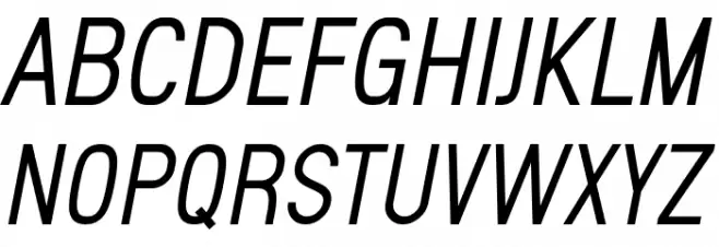 Sanlulus Italic फ़ॉन्ट अपरकेस