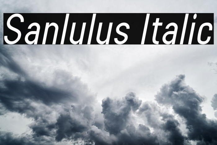 Sanlulus Italic Example 3