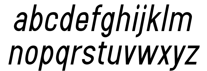 Sanlulus Italic Font LOWERCASE