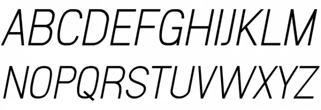 Sanlulus Light Italic 字体 大写
