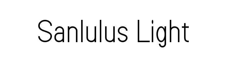Sanlulus Light  les polices de caractères gratuit tlcharger