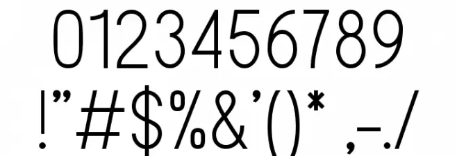 Sanlulus Light Font OTHER CHARS