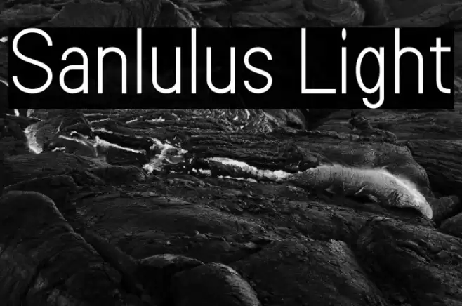 Sanlulus Light Font examples