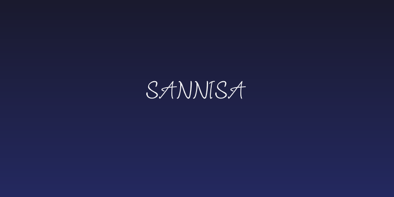 Sannisa Social Header