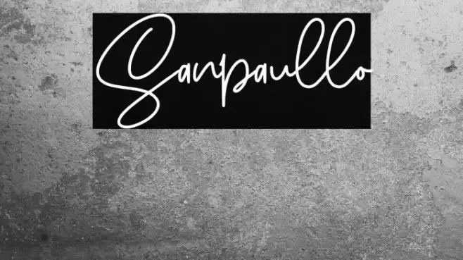 Sanpaullo Font examples