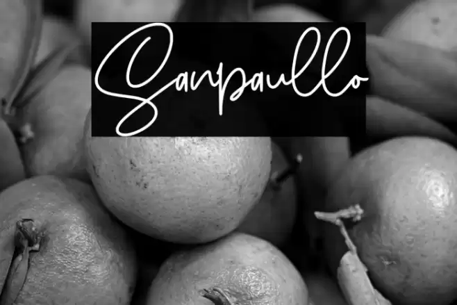 Sanpaullo Font examples