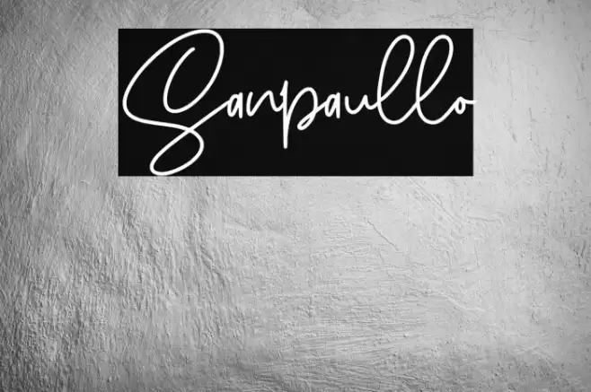 Sanpaullo Font examples