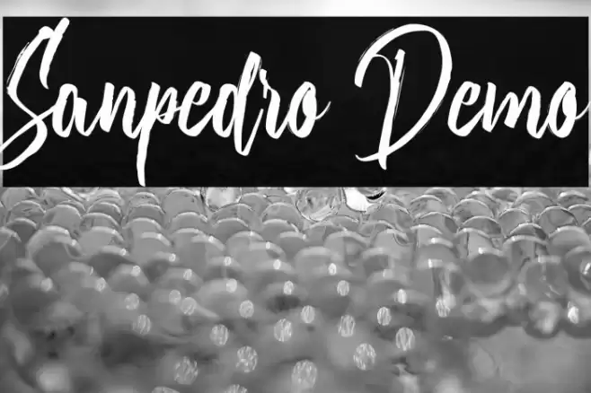 Sanpedro Demo Font examples