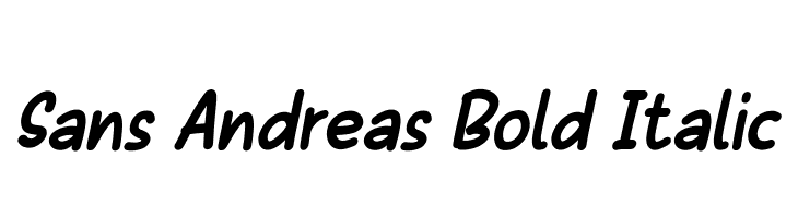 Sans Andreas Bold Italic  नि: शुल्क फ़ॉन्ट्स डाउनलोड