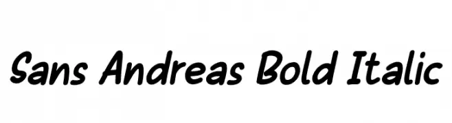 Sans Andreas Bold Italic  font caratteri gratis