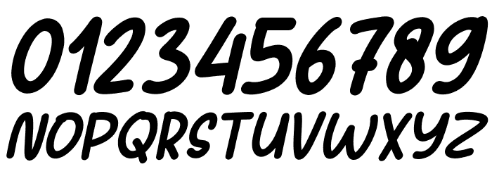 Sans Andreas Bold Italic Font OTHER CHARS