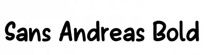 Sans Andreas Bold  font caratteri gratis