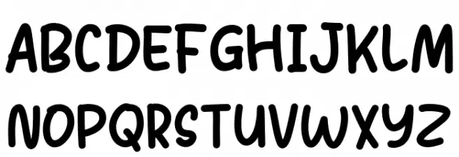 Sans Andreas Bold Schriftart Groß
