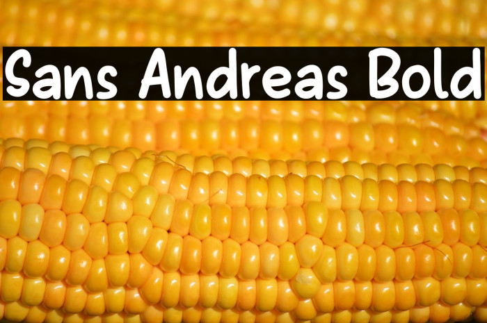 Sans Andreas Bold Example 2