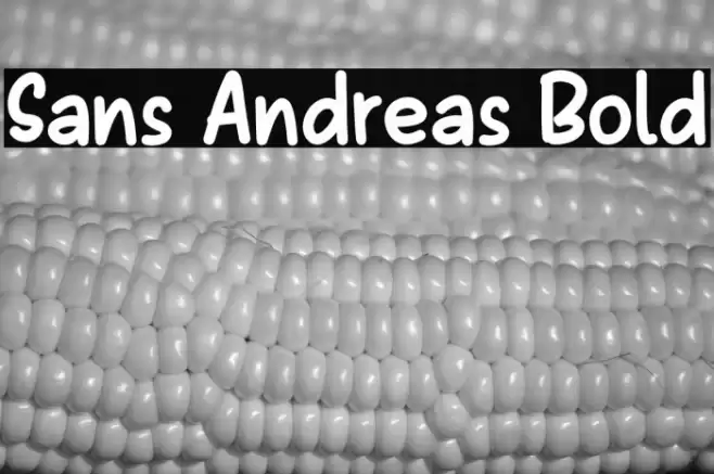 Sans Andreas Bold Font examples