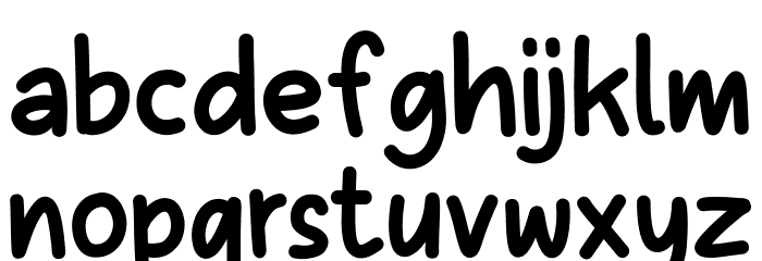 Sans Andreas Bold Font LOWERCASE