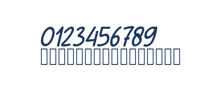 Sans Andreas Italic Other Characters