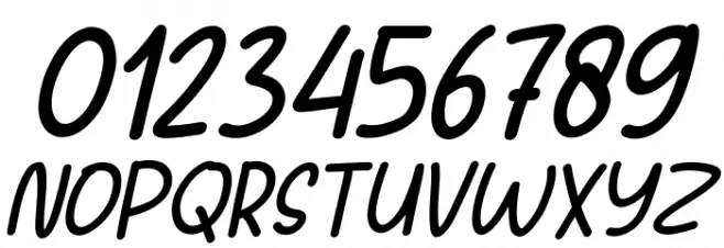 Sans Andreas Italic Font OTHER CHARS