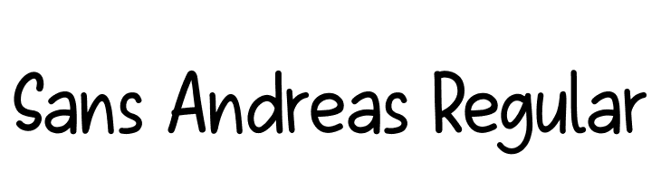 Sans Andreas Regular  لخطوط تنزيل