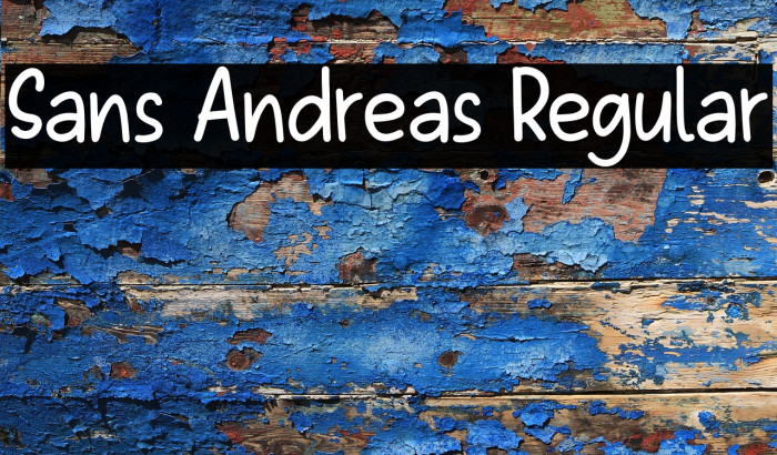 Sans Andreas Regular Example 1