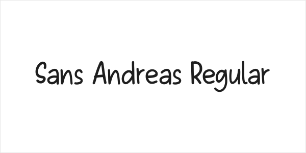 Sans Andreas Regular Logo