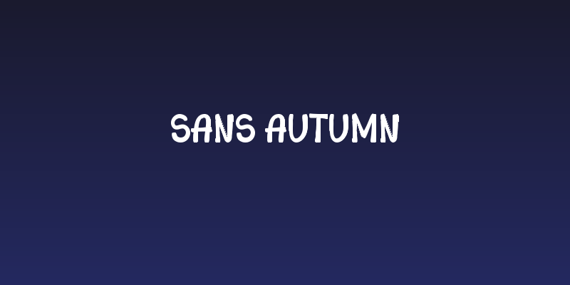 Sans Autumn Social Header