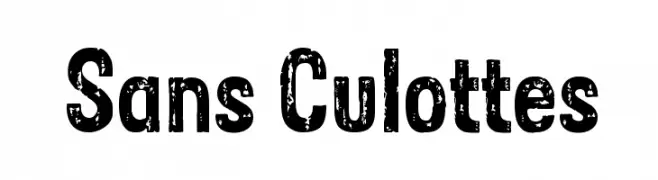 Sans Culottes  フリーフォントのダウンロード