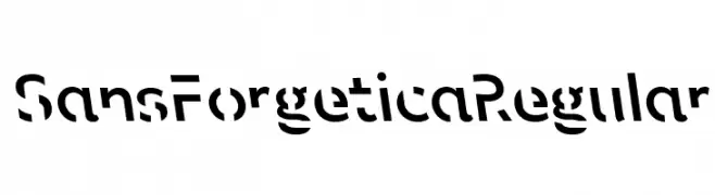 Sans Forgetica Regular  免费字体下载