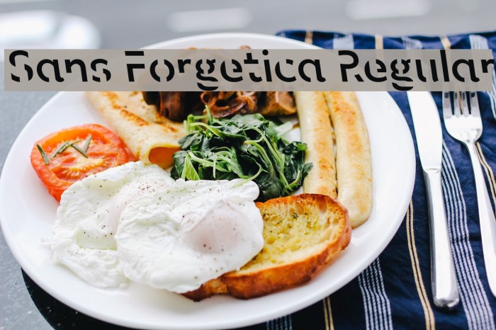 Sans Forgetica Regular Font examples