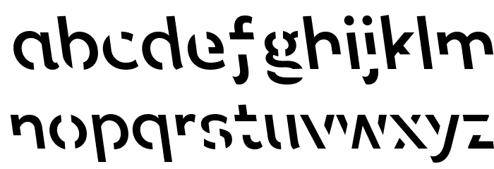 Sans Forgetica Regular Font LOWERCASE