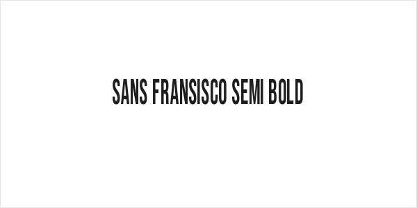Sans Fransisco Semi Bold Logo